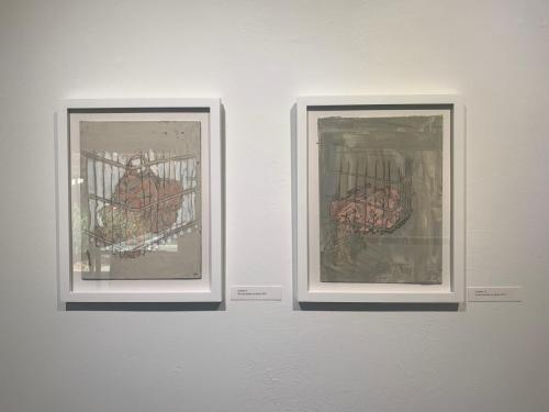 ●	(Left) <i>Confine 3</i>, Stephanie Sherwood●	(Right)<i>Confine 12</i>, Stephanie Sherwood